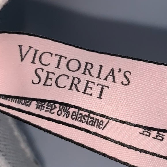 Victorias Secret Crème Colored Lace Logo Bralette - Picture 4 of 5